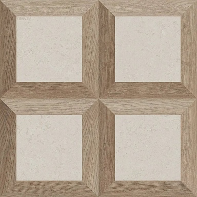 Керамогранит Versace PF60017066 V Stone Frame White Nat Rett 8.5mm 60x60