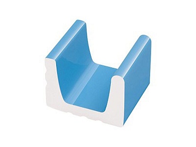 Декоративная вставка Serapool K151 1/2 часть водоотводного канала Light Blue 15x12