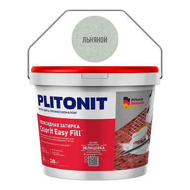 Смеси и затирки Plitonit Colorit Easy Fill Трёхкомпонентная эпоксидная Льняной 2 кг