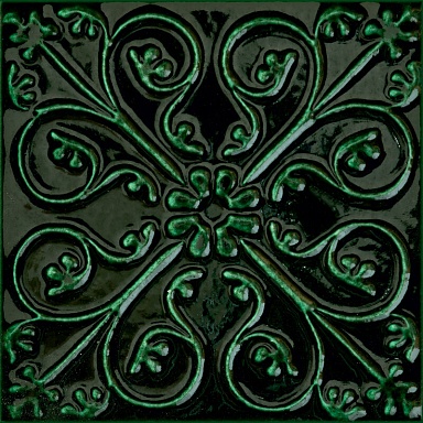 Декор Tubadzin D-Tinta green 14.8x14.8