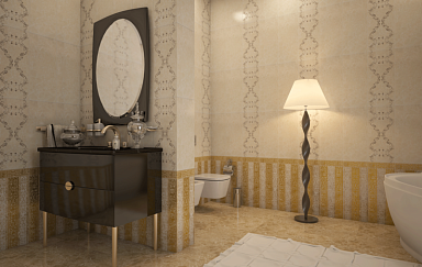 Декор Gracia Ceramica Bohemia brown decor 03 25x60