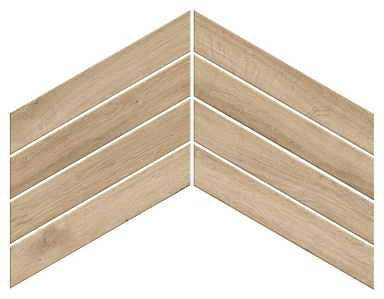 Керамогранит Атлас Конкорд Россия 600010002448 Fusion Oak Natural Chevron 7,5x45
