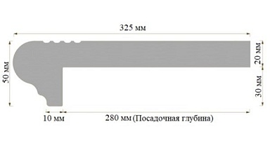 Steady Step Угловая ступень 412 32.5x32.5 бетон
