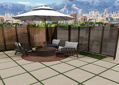Керамогранит Persepolis Tile 70441 Dior Black Matt 20mm 60x60