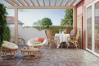 Керамогранит Cersanit 16433 Exterio бежевая R12 29,8х29,8