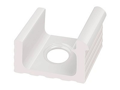 Декоративная вставка Serapool KP123 Переливной лоток керамический со сливом White 24x24,5