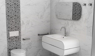 Керамогранит Porcelanosa 100325575 Carrara Blanco Brillo L 59.6x59.6