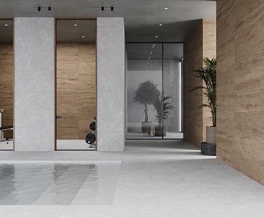 Керамогранит Laparet Marble Grey PRO серый матовый R11Soft 60х120