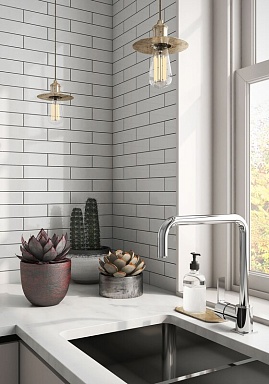 Плитка Vitra K945305 Miniworx Черный 10x20
