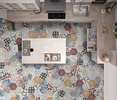 Керамогранит ITT Ceramic Marrakech Hexa 23,2x26,7