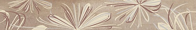 Azori 587891001 Бордюр Sonnet Beige Flower 50,5x6,2