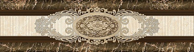 Eurotile 282 Бордюр Hermitage Центр 8.5x30