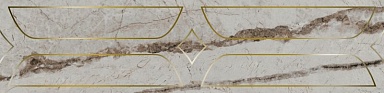 Kerama Marazzi KMB3STA001BR Бордюр Ифран серый светлый глянцевый обрезной 60x14,5x0,9