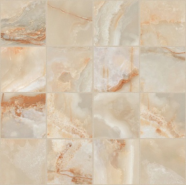 Декор Casa Dolce Casa 767697 Onyx&More Golden Onyx Satin Mosaico 6mm 7,5x7,5 30x30
