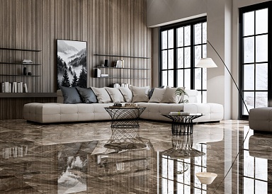 Керамогранит Eurotile Imperial Brown Pol 60x60