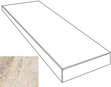 Ступень Gardenia Orchidea 76090 GRADONE ANGOLARE DX CREMA 4x32x80