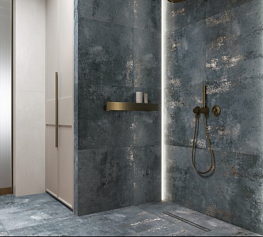 Керамогранит Arcadia Ceramica MT6001-A Metal Azul Metalic 60x60
