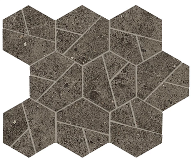 Мозаика Atlas Concorde Italy A7C1 Boost Stone Tobacco Mosaico Hex 25x28,5