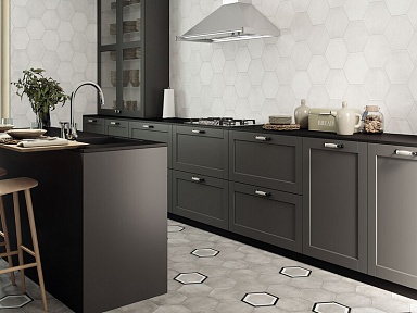 Керамогранит Durstone SIX Cementine Black 23x27
