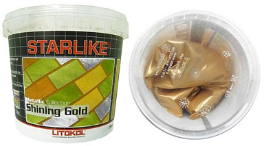 Смеси и затирки LITOKOL Декоративные добавки для затирок SHINING GOLD Добавка ярко-золотого цвета для STARLIKE 200 г