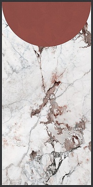 Декор Cedit 764127 Policroma Volta Breccia-Mattone Mat Ret 6mm 120x240