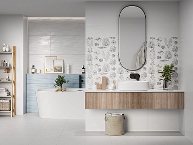 Плитка Gracia Ceramica Monocolor sugar blue голубой 01 25x60