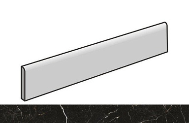 Атлас Конкорд Россия 610130004646 Allure Imperial Black Battiscopa/Аллюр Империал Блэк Плинтус 7.2X60