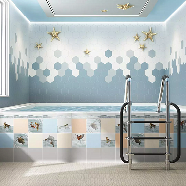 Плитка Kerama Marazzi 5185 Калейдоскоп бирюза 20x20