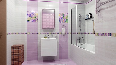 Laparet Бордюр стеклянный Monocolor Ral 4008 2х40