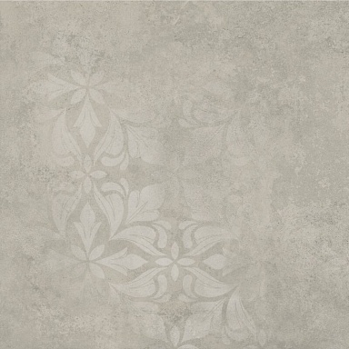 Kerama Marazzi KM4040G0061N Хадду серый светлый матовый декорированный 40,2x40,2x0,8