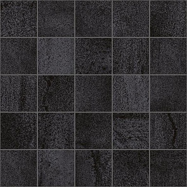 Laparet MM34034 Декор Metallica мозаичный чёрный 25х25
