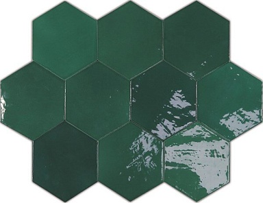 Плитка Wow 122086 ZELLIGE HEXA EMERALD 10,8x12,4