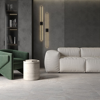 Carved River Gray Laparet