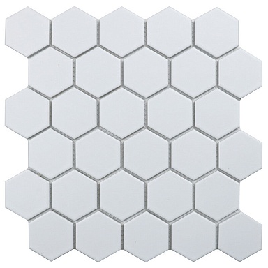 Мозаика StarMosaic Hexagon small White Glossy (IDL1001) 26.5х27.8