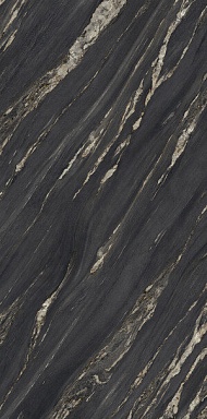 Керамогранит Ariostea UM6L157674 TROPICAL BLACK Lucidato Shiny 6mm 150х75