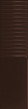 Плитка Tubadzin Groove Brown 2 Gloss STR 29.8x7.8x1