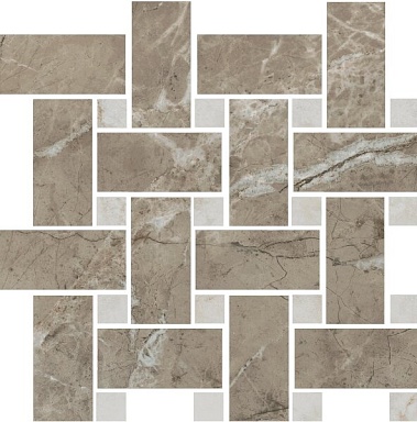 Мозаика Kerama Marazzi T038/SG6541 Серенада мозаичный бежевый тёмный лаппатированный 32x32