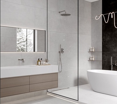 Керамогранит Laparet LP6012G0591R Festa Beige бежевый глянцевые чернила 59,5х119,1
