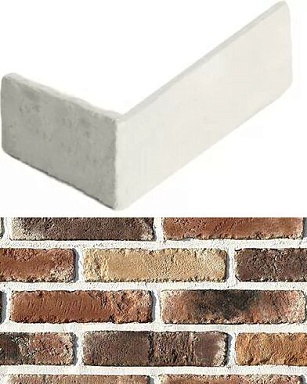 Искусственный камень White Hills 338-95 Йорк брик Design угол 8x17,5x4,7