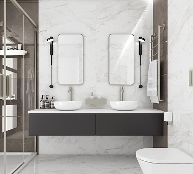 Керамогранит Ceradim Calacatta Faro Grey Белый Полированный 60х120