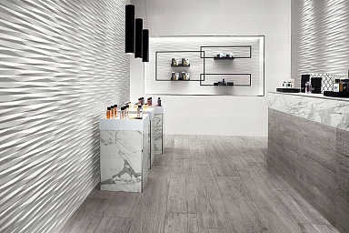 Плитка Atlas Concorde Italy 8DSO (8DSW) 3D Wall Solid White Matt. 40x80