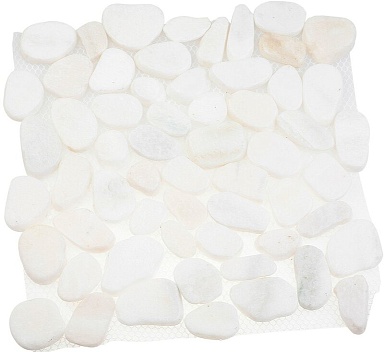 Мозаика Seketein 052251 MS7006 BC Мрамор белый круглый 32x32