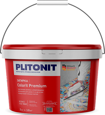 Смеси и затирки Plitonit Colorit Premium Биоцидная (0.5-13 мм) Белая 2 кг