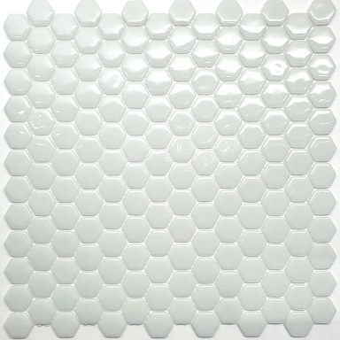 Мозаика Natural STP-WH001-HEX стекло (25) 300х300