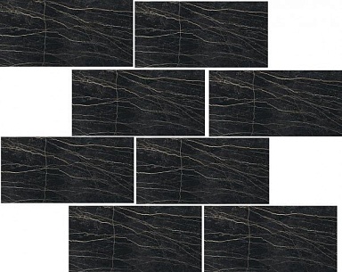 Декор Rex Ceramiche 756357 Prexious Thunder Night Mosaico Glossy 7.5x15 30x30