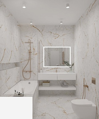 Керамогранит Duna Magnum White Carving Матовый 60x120