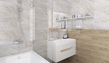 Керамогранит Laparet Elma кремовый 15х60