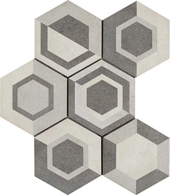 Декор Ragno Marazzi R4DT Rewind Decoro Geometrico Vanilla 21х18.2