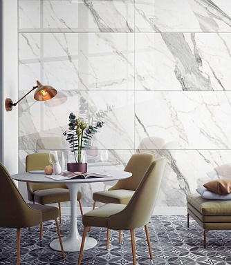 Керамогранит Global Tile GT120607703PR Verona Белый Slim 60x120