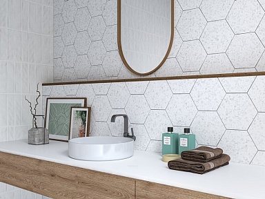 Керамогранит Ecoceramic EC. Inspire blue hex 20x24